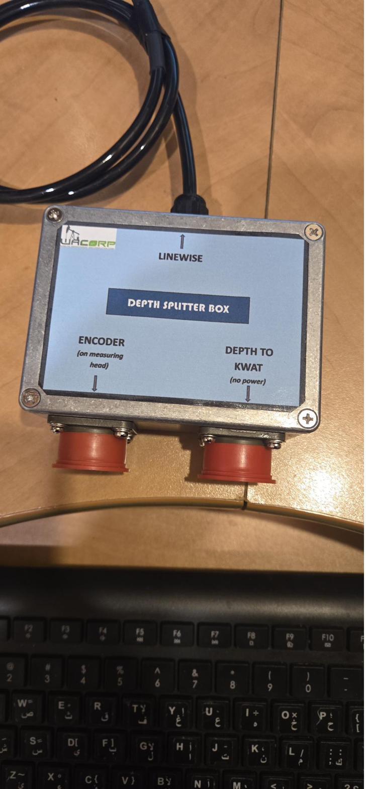 Depth splitter box built for a wireline client