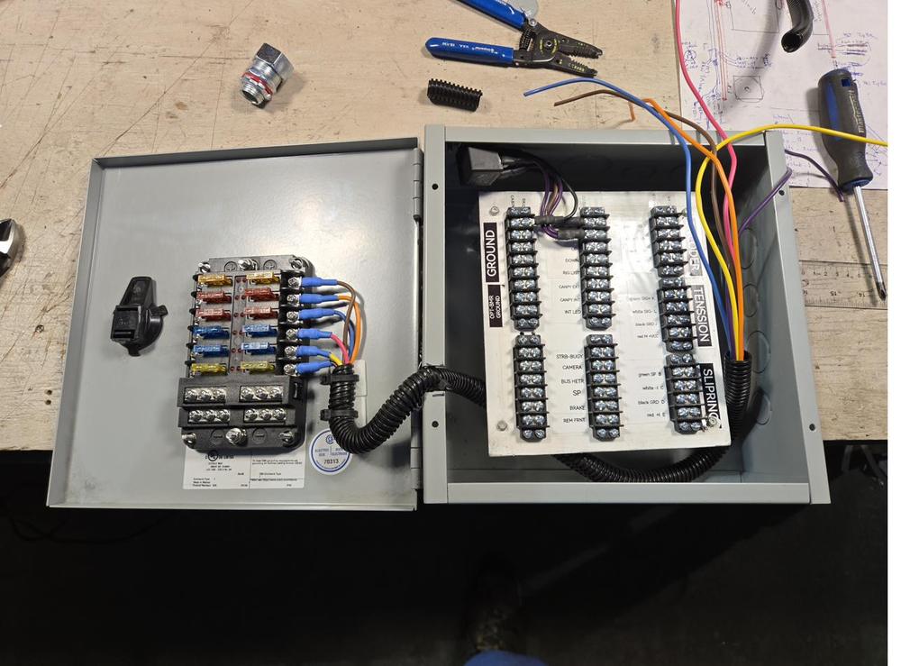 Fuse and terminal panel